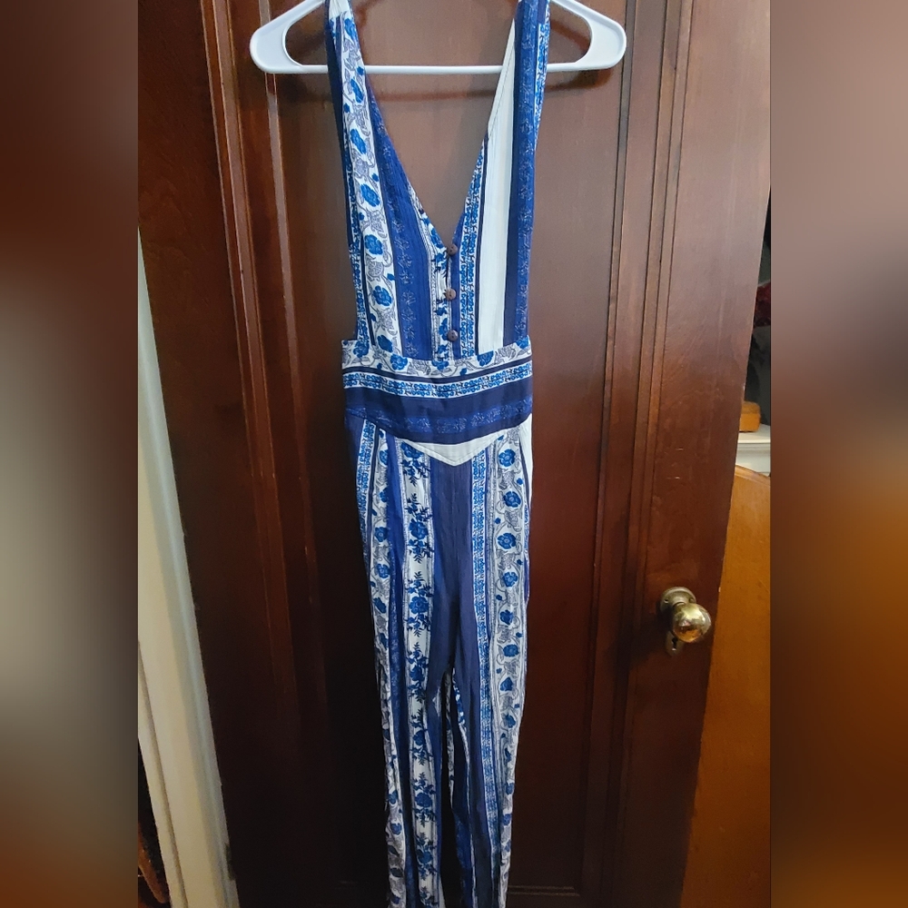 Free People Backless Jumpsuit- Size 0